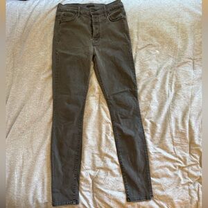 MOTHER Faded Black High Rise Skinny Jeans - size 27